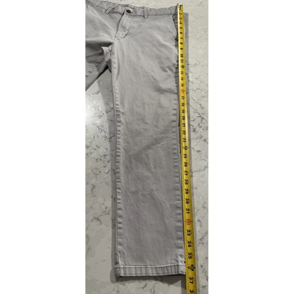 Weatherproof Vintage Pants Mens 32x30 Light Gray Cotton Stretch Smart Casual